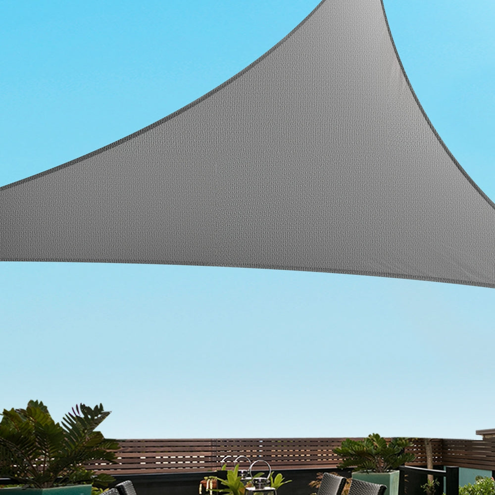 Marlook Shade Sail Cloth Shadecloth Canopy Triangle 280gsm 5x5x7.1m