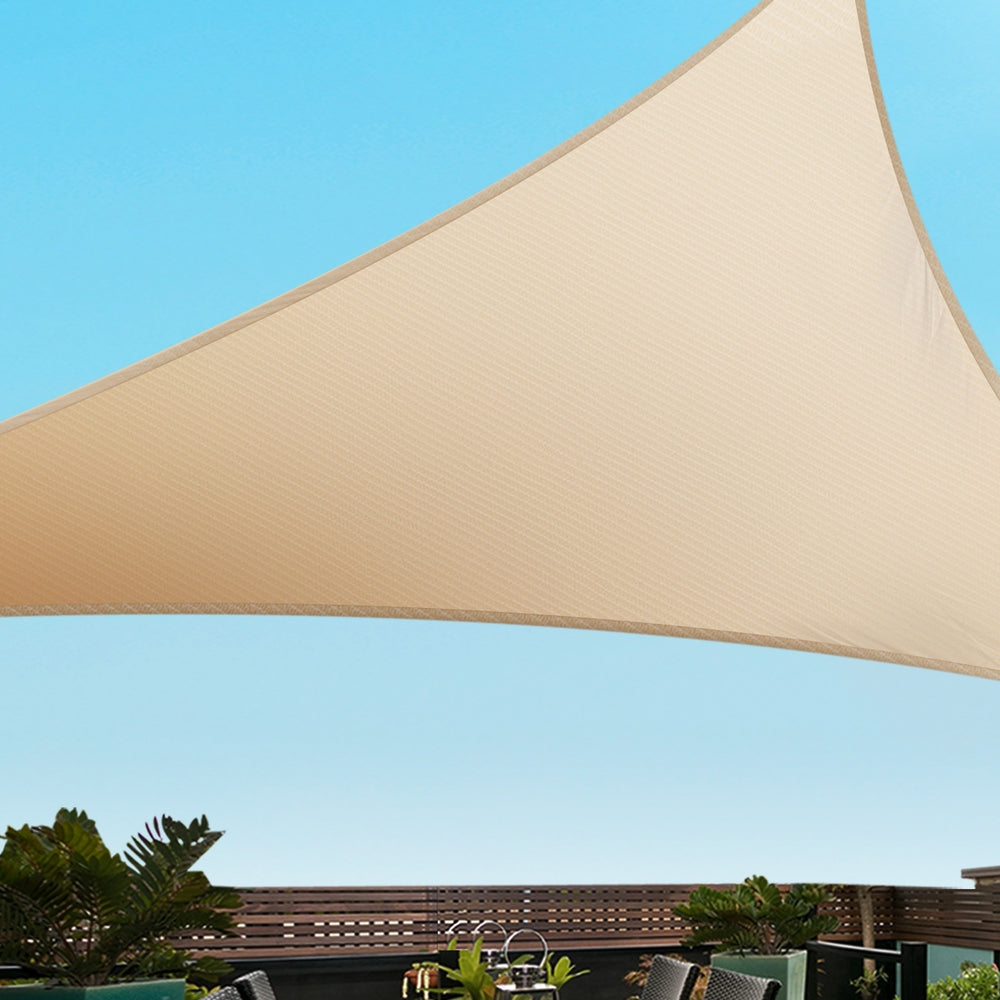 Marlook Shade Sail Cloth Shadecloth Triangle Sun Canopy 3.6x3.6x3.6M