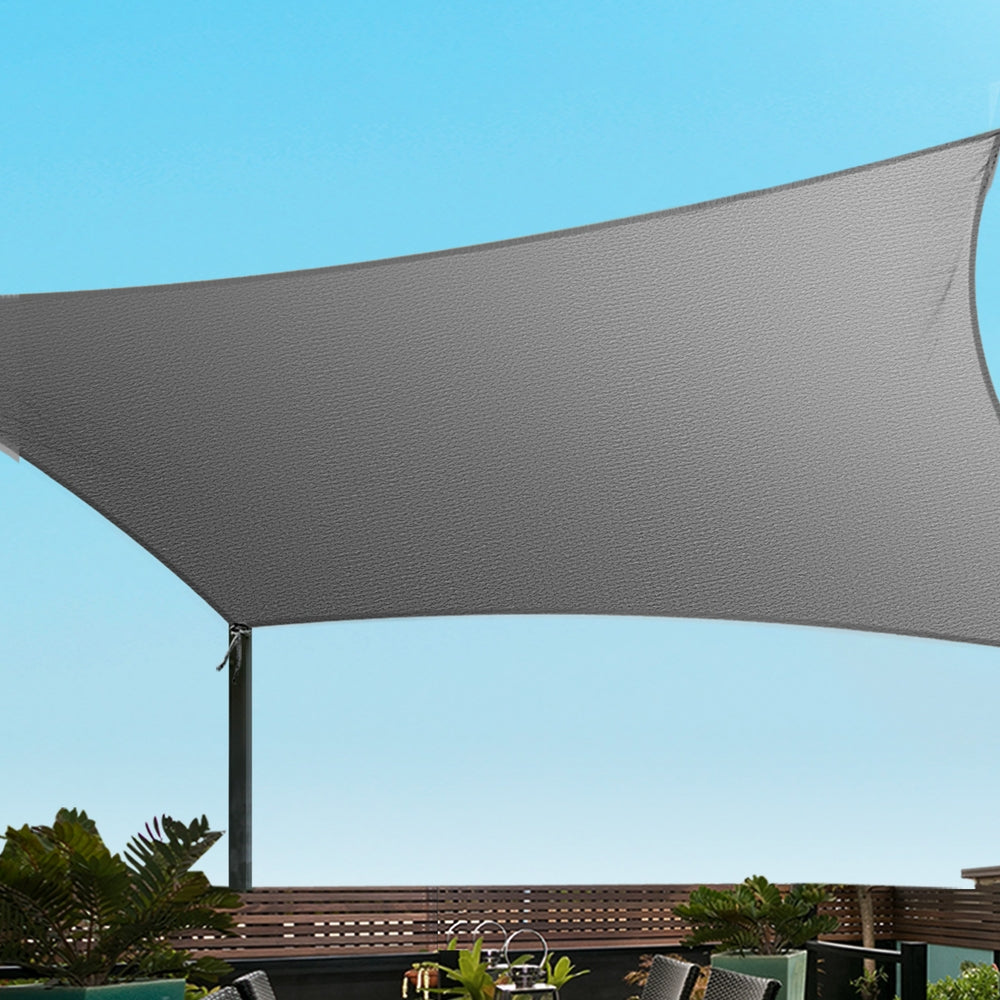 Marlook Shade Sail Cloth Shadecloth Square Sun Canopy 5x6m