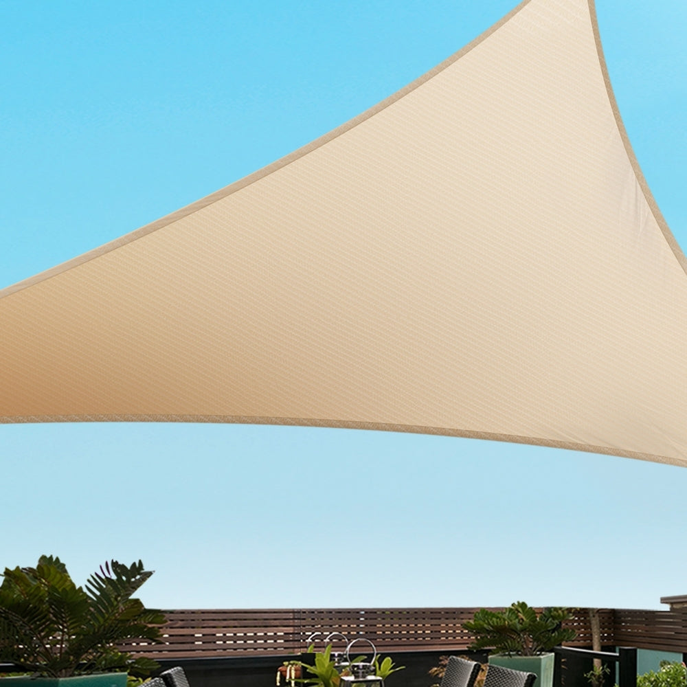 Marlook Shade Sail Cloth Shadecloth Triangle Sun Canopy 6.1x6.1x6.1M