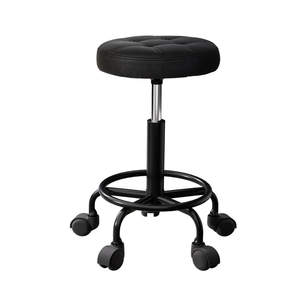 Marlook Salon Stool Round Swivel Chairs Black