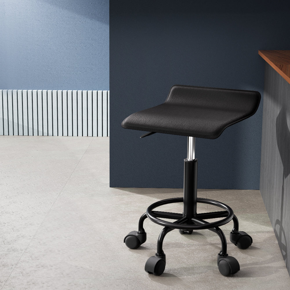 Marlook Salon Stool Square Swivel Chair Black