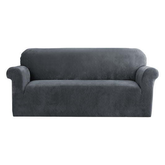 Marlook Sofa Cover Couch Covers 3 Seater Velvet Grey