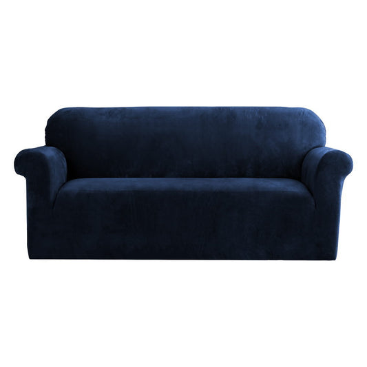 Marlook Sofa Cover Couch Covers 3 Seater Velvet Sapphire