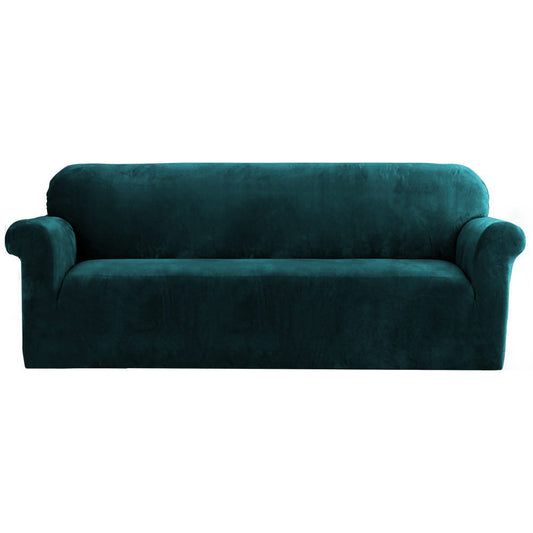 Marlook Sofa Cover Couch Covers 4 Seater Velvet Agate Green