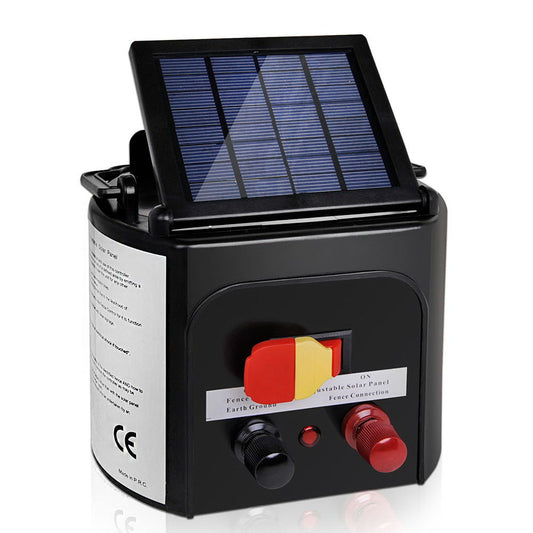 Marlook Fence Energiser 3KM Solar Powered 0.1J Electric Fencing Charger