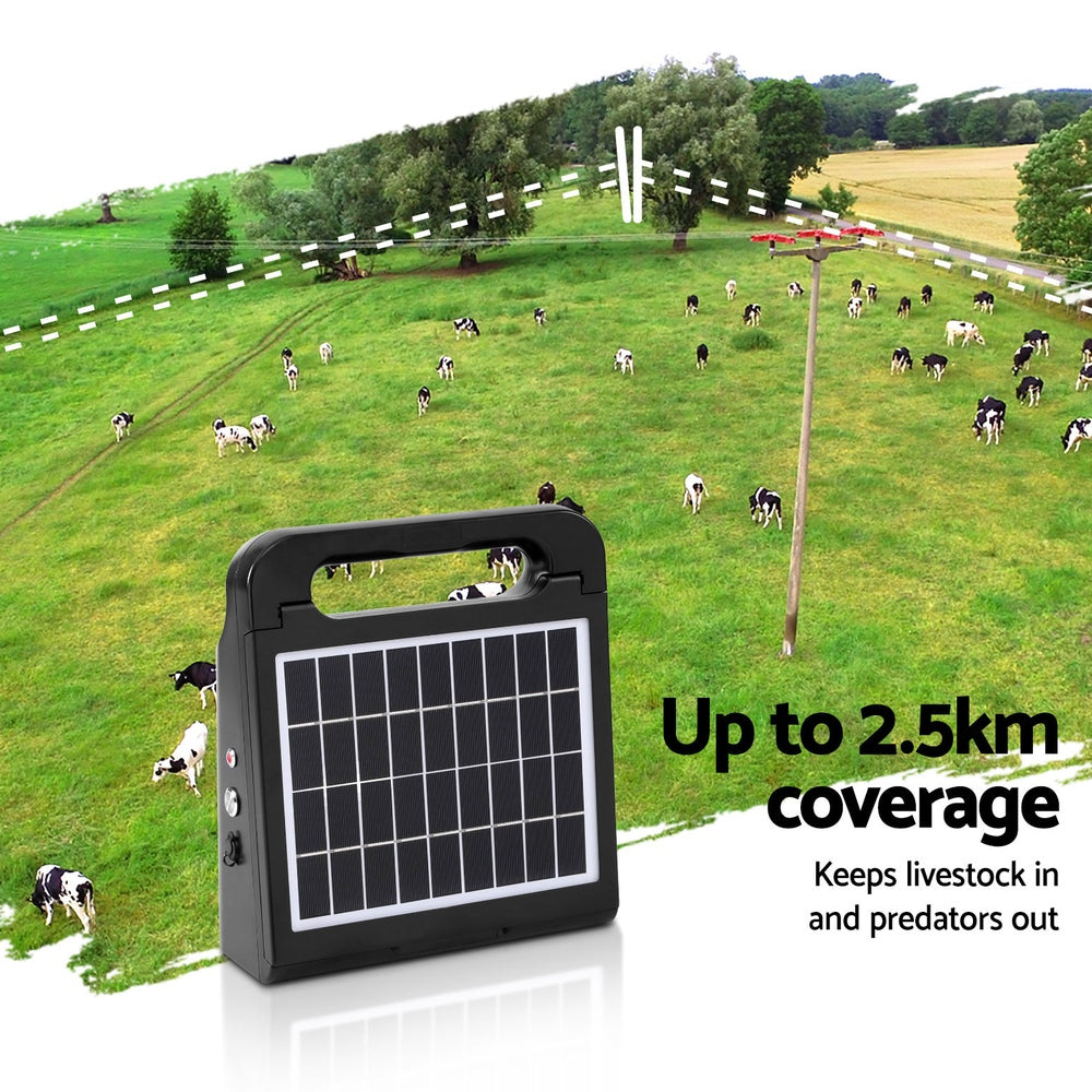 Marlook 2.5km Electric Fence Energiser Solar Farm 0.15J