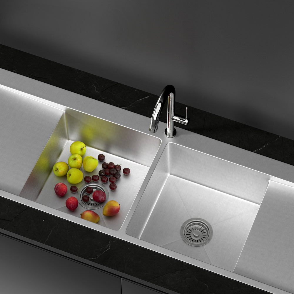 Marlook Kitchen Sink Basin Stainless Steel Under/Top/Flush Mount Bowl 155X50CM