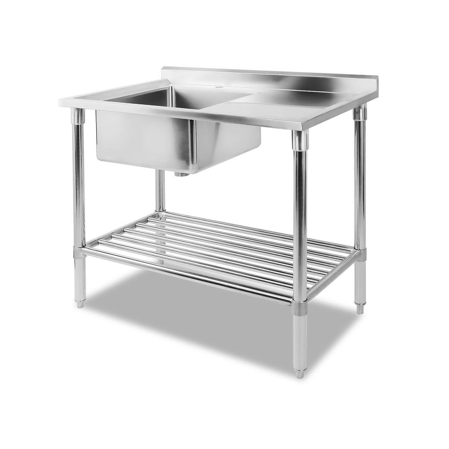 Marlook 100x60cm Stainless Steel Sink Bench Kitchen 304