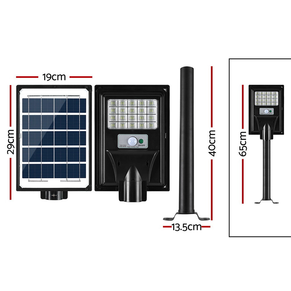Marlook 80 LED Solar Street Light Flood Motion Sensor Remote