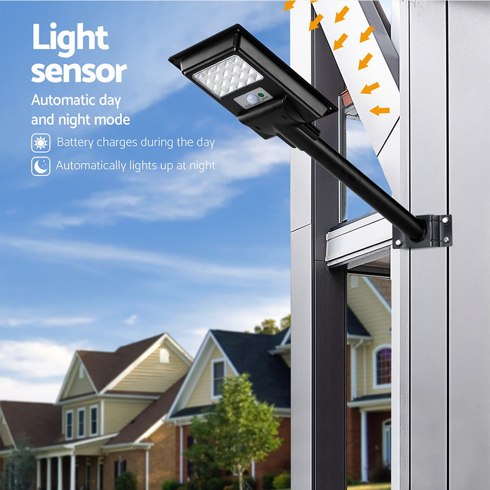 Marlook 80 LED Solar Street Light Flood Motion Sensor Remote