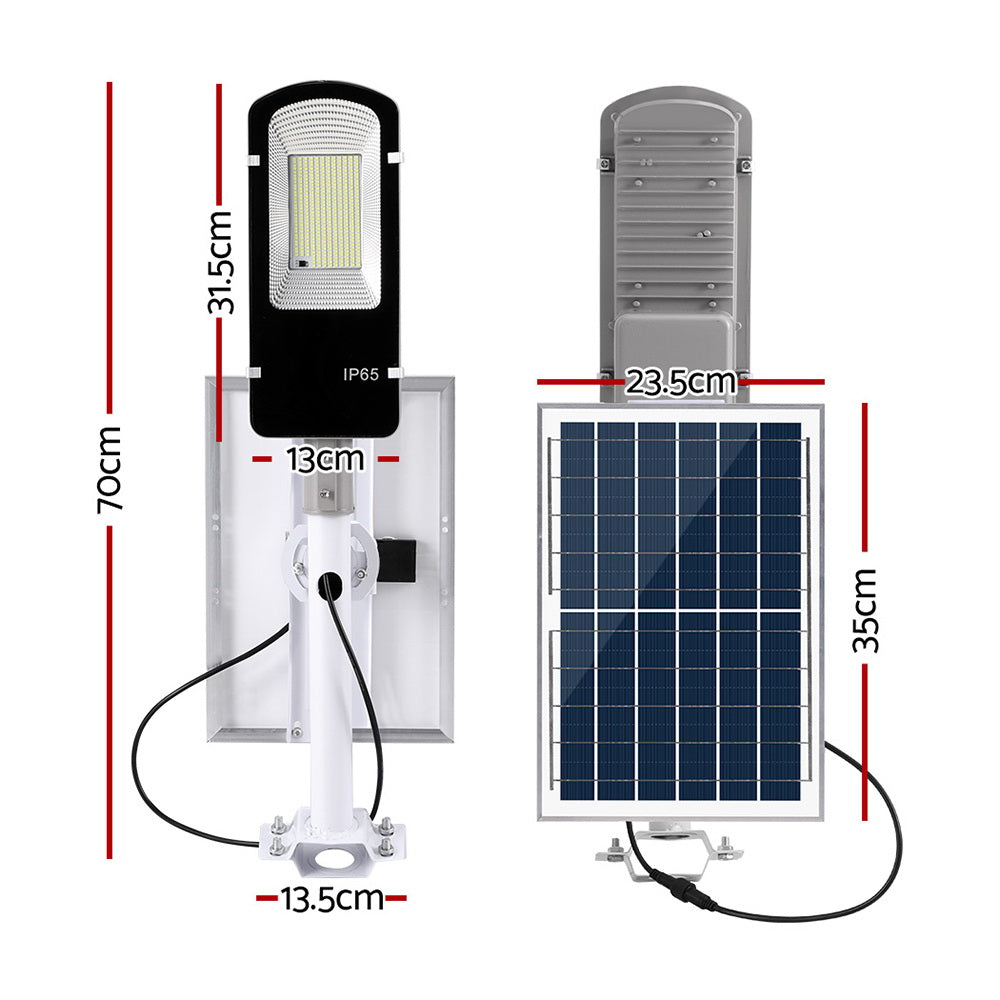 Marlook 386 LED Solar Street Light Flood Motion Sensor Remote