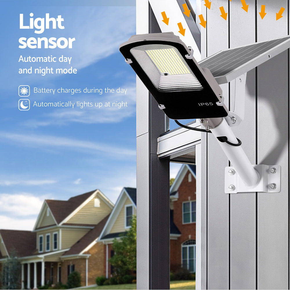 Marlook 386 LED Solar Street Light Flood Motion Sensor Remote