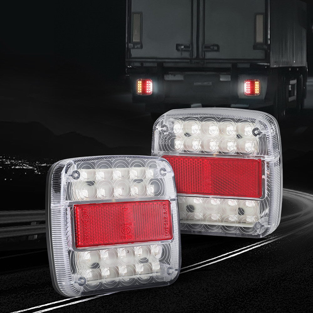 Marlook Pair 26 LED Tail Lights Stop Reverse Indicator 12V Ute Trailer Truck