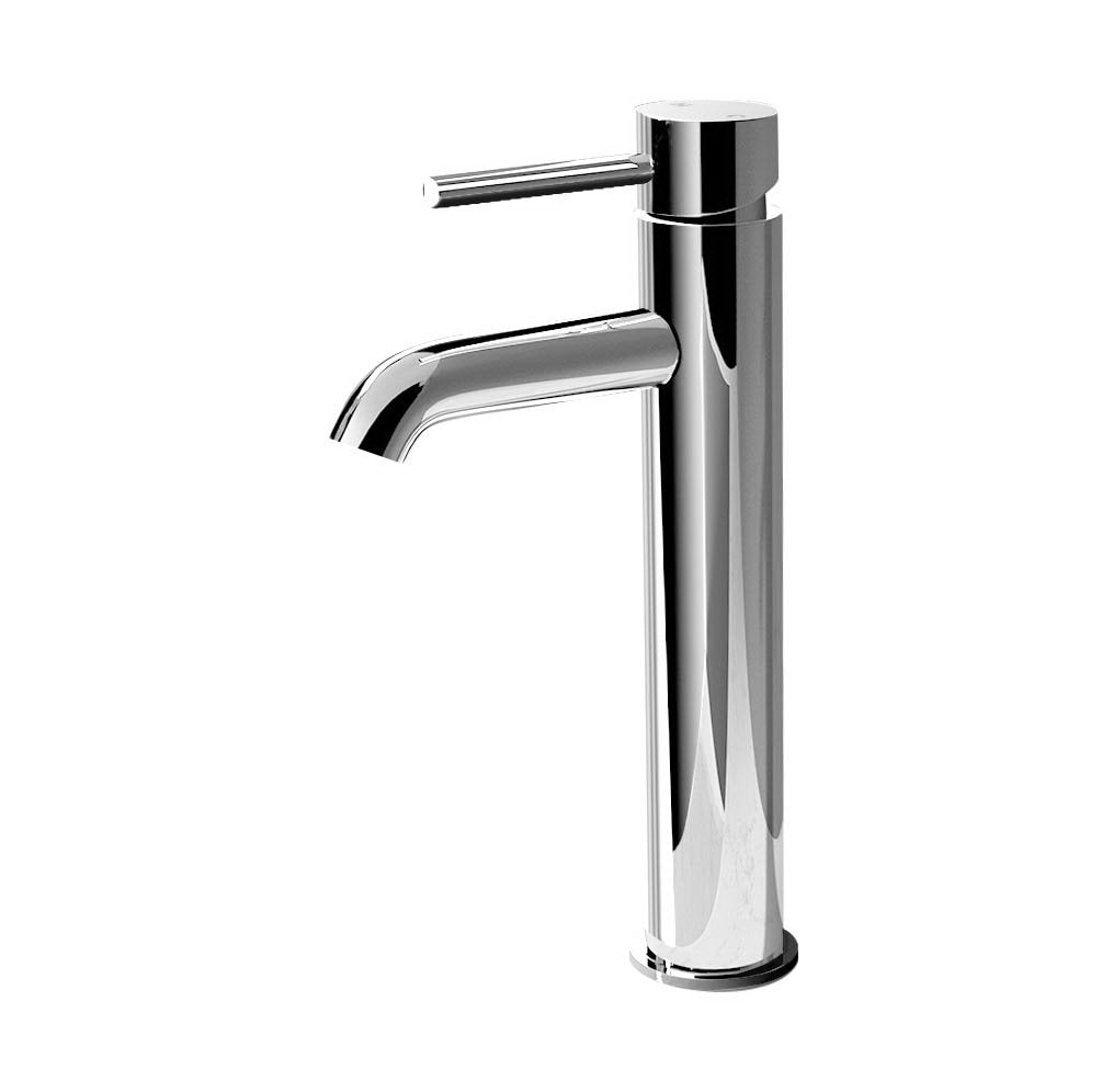 Marlook Bathroom Basin Mixer Tap Round Tall Faucet Vanity Laundry Chrome