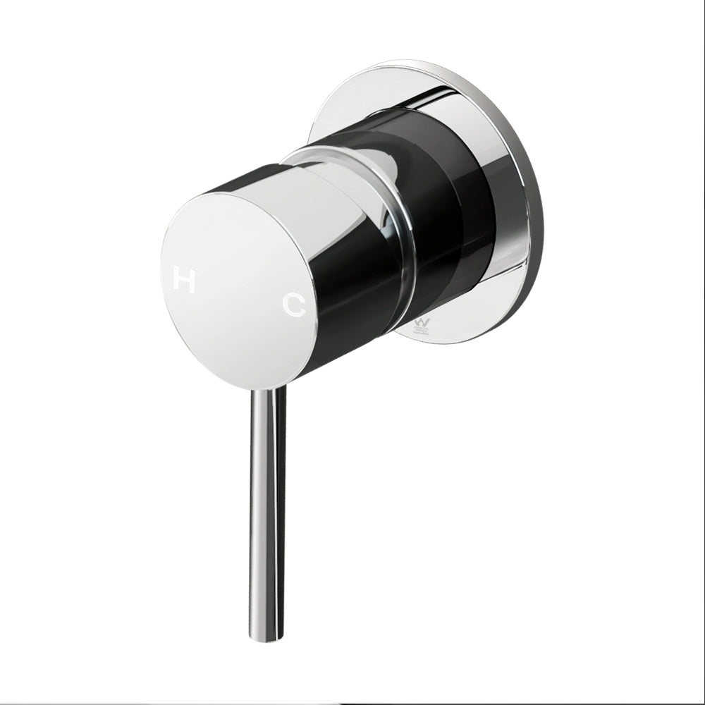 Marlook Basin Mixer Wall Tap Round Brass Faucet Shower Bathtub Chrome