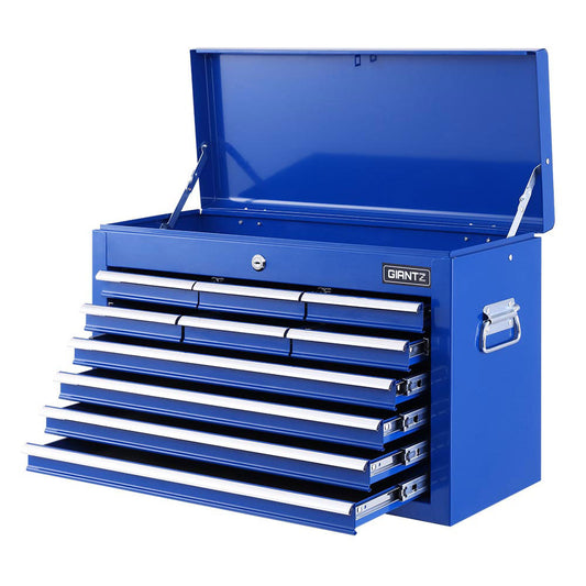 Marlook 10 Drawer Tool Box Cabinet Chest Toolbox Storage Garage Organiser Blue