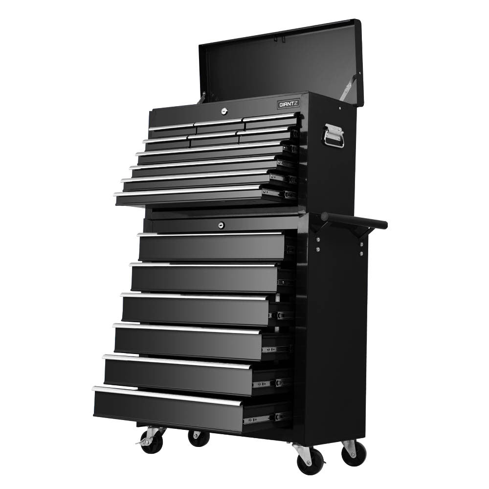 Marlook 16 Drawer Tool Box Cabinet Chest Trolley Toolbox Garage Storage Box