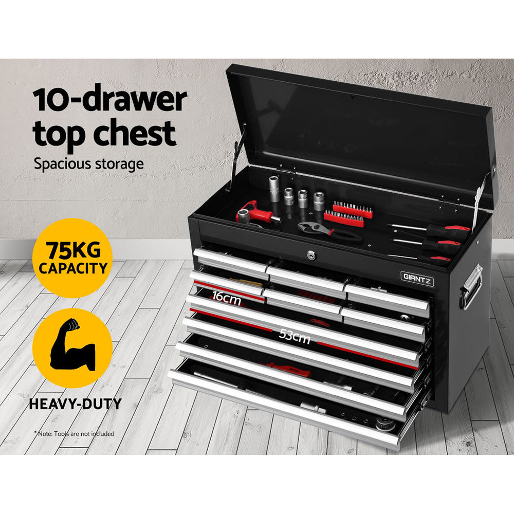 Marlook 17 Drawer Tool Box Cabinet Chest Trolley Toolbox Garage Storage Box Grey