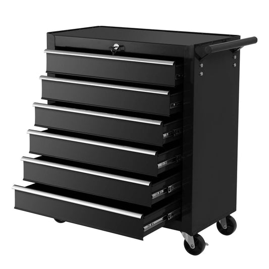 Marlook 6 Drawer Tool Box Cabinet Chest Trolley Cart Garage Toolbox Storage