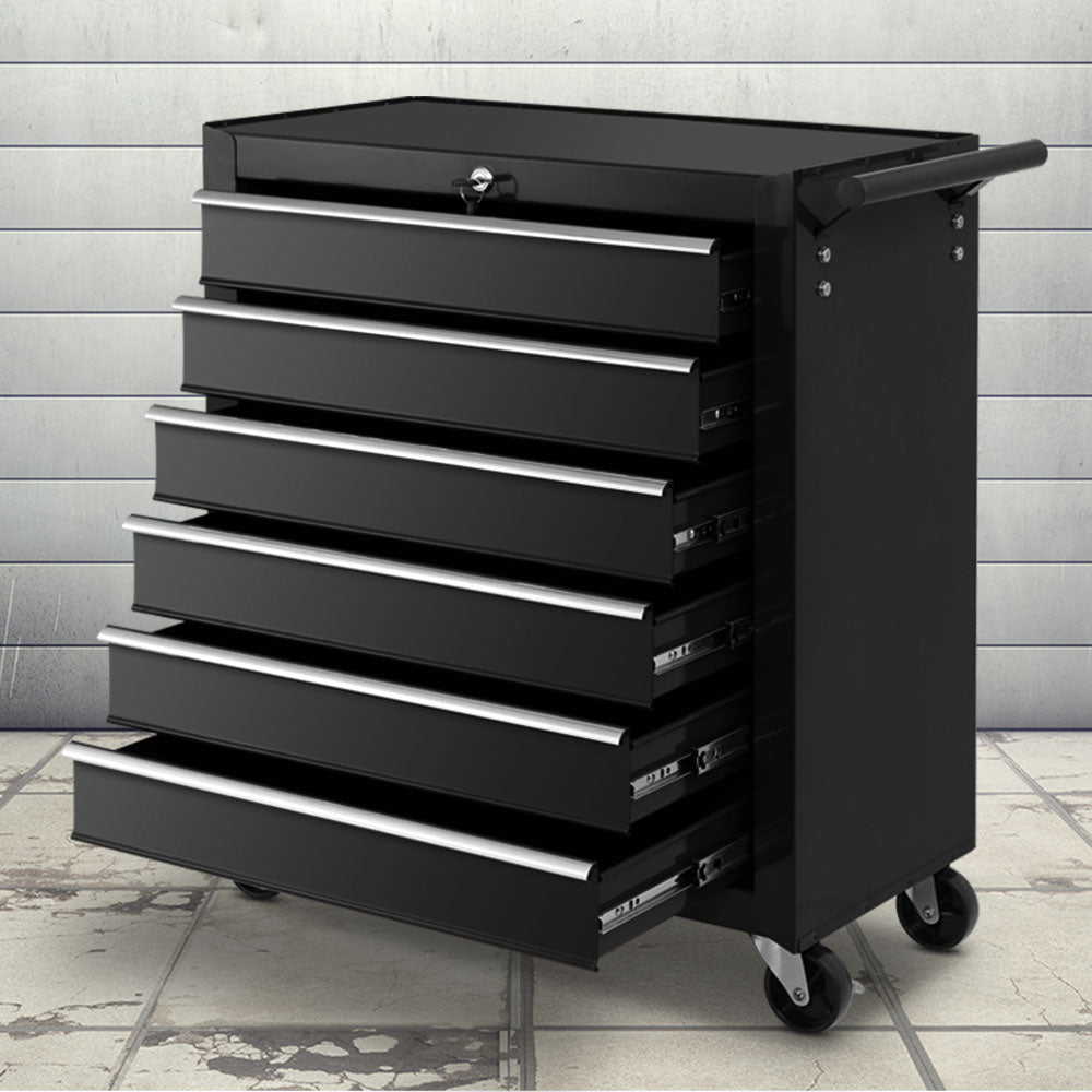 Marlook 6 Drawer Tool Box Cabinet Chest Trolley Cart Garage Toolbox Storage
