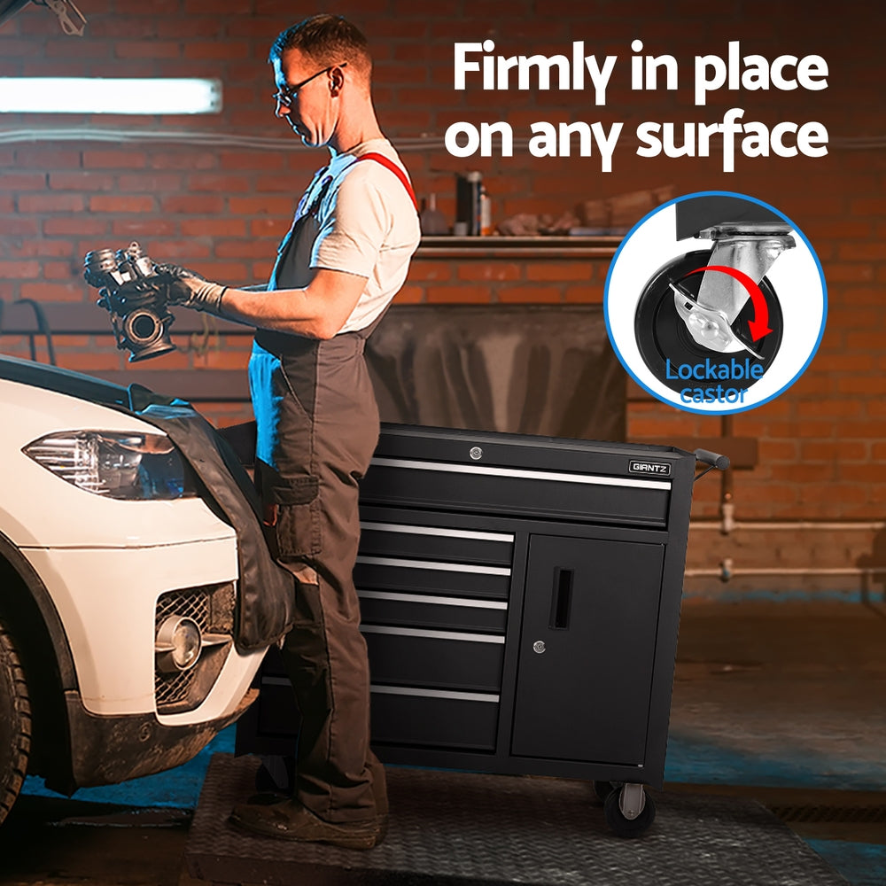 Marlook 6 Drawer Tool Box Chest Cabinet Toolbox Storage Garage Organiser Wheels
