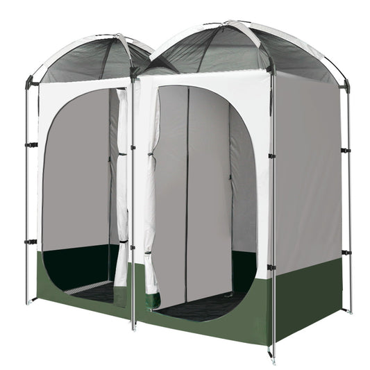Marlook Double Camping Shower Toilet Tent Outdoor Portable Change Room