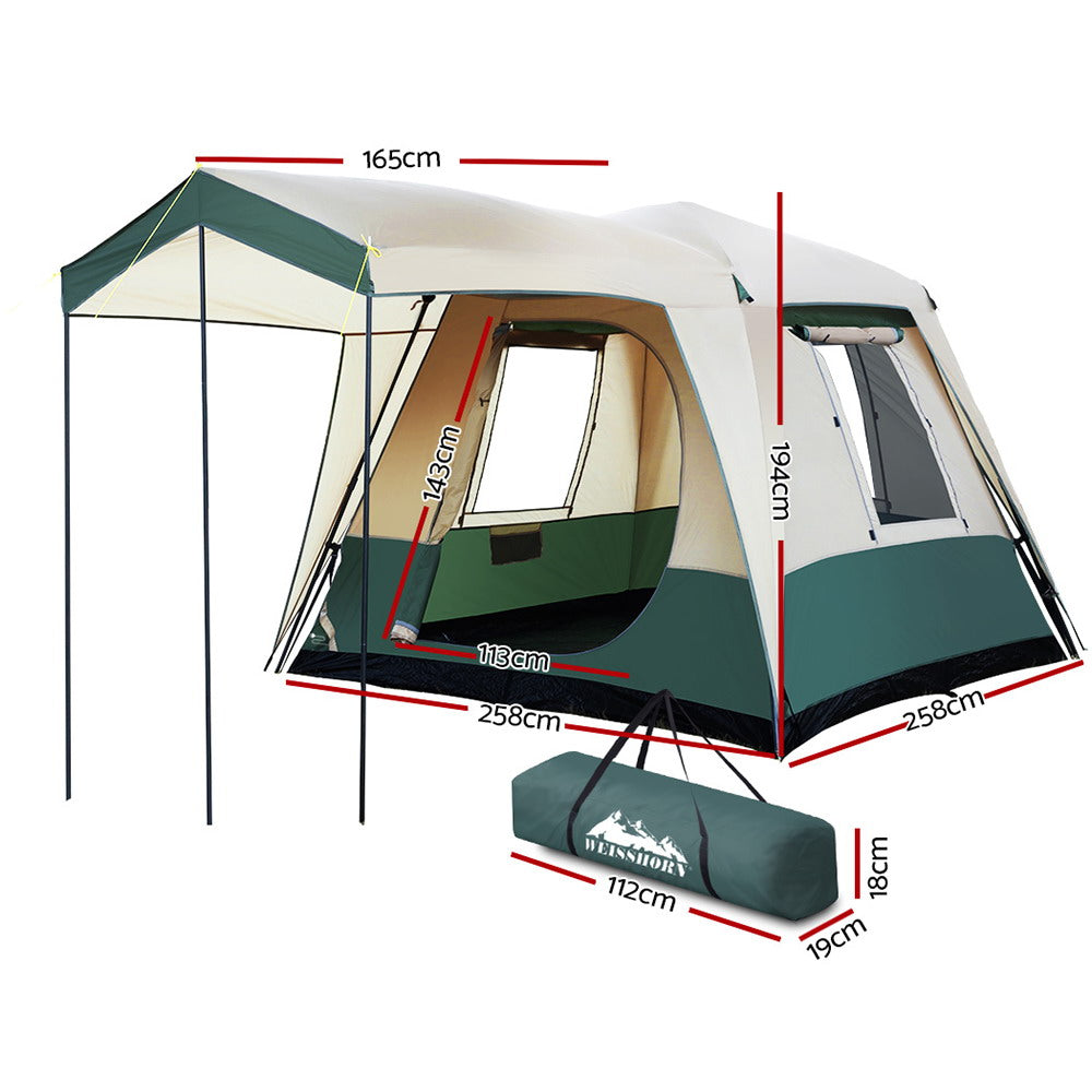 Marlook Instant Up Camping Tent 4 Person Pop up Tents Family Hiking Dome Camp