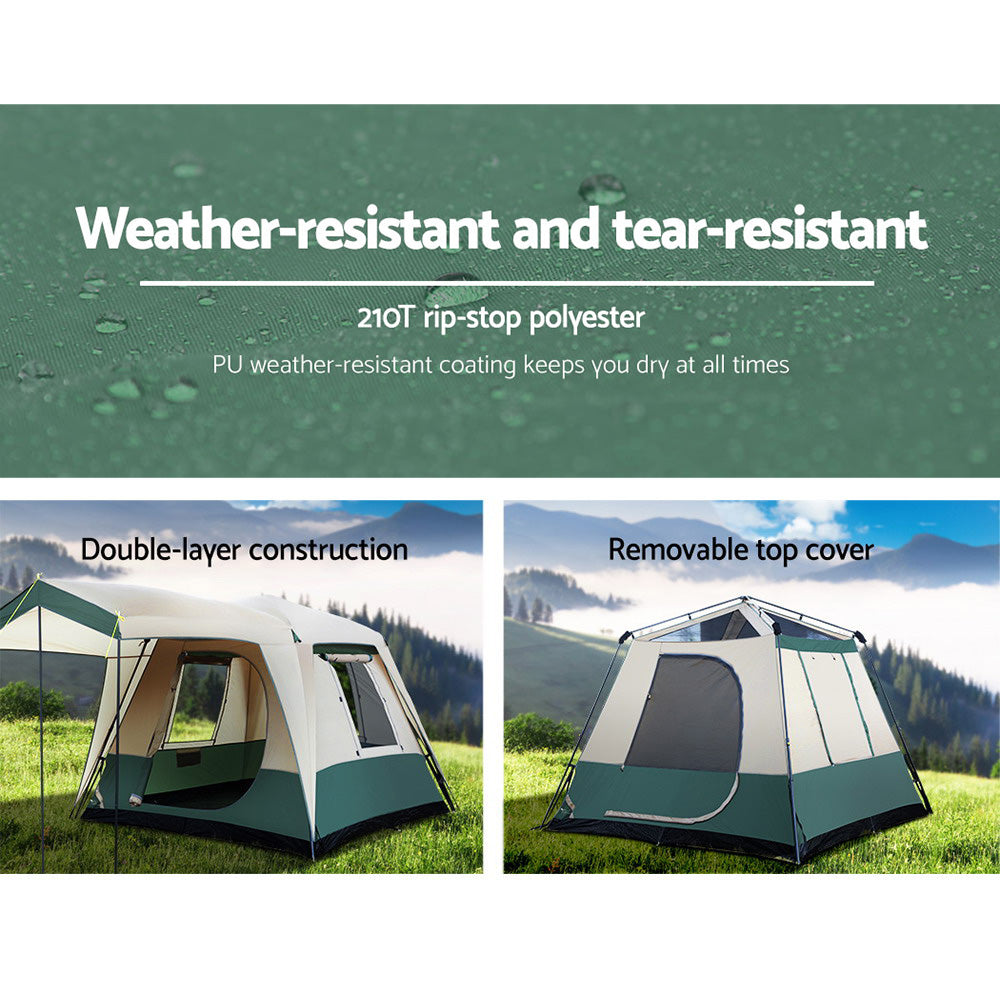 Marlook Instant Up Camping Tent 4 Person Pop up Tents Family Hiking Dome Camp