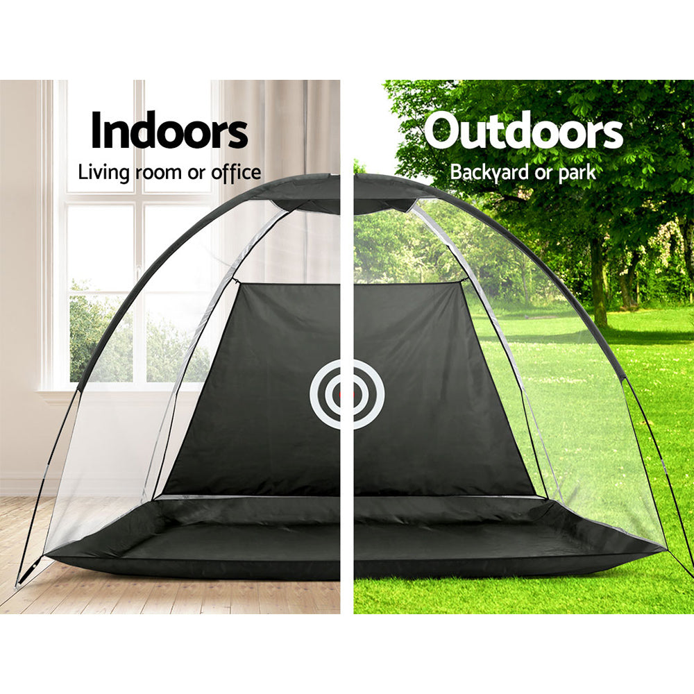 Marlook 3M Golf Practice Net Portable Training Aid Driving Target Tent Black