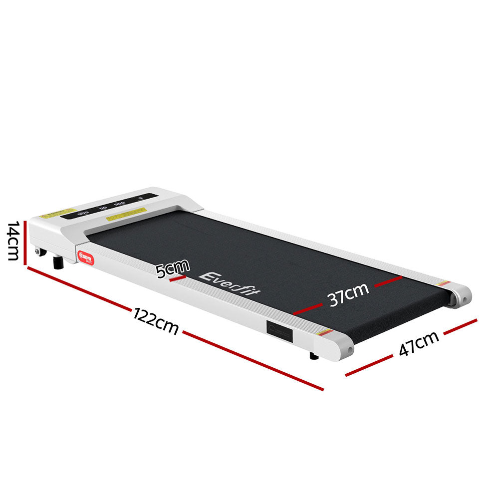 Marlook Treadmill Electric Walking Pad Under Desk Home Gym Fitness 360mm White