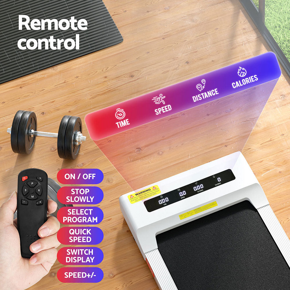 Marlook Treadmill Electric Walking Pad Under Desk Home Gym Fitness 360mm White