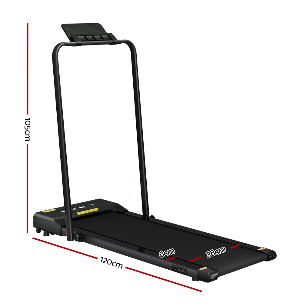 Marlook Treadmill Electric Walking Pad Under Desk Home Gym Fitness 380mm Black