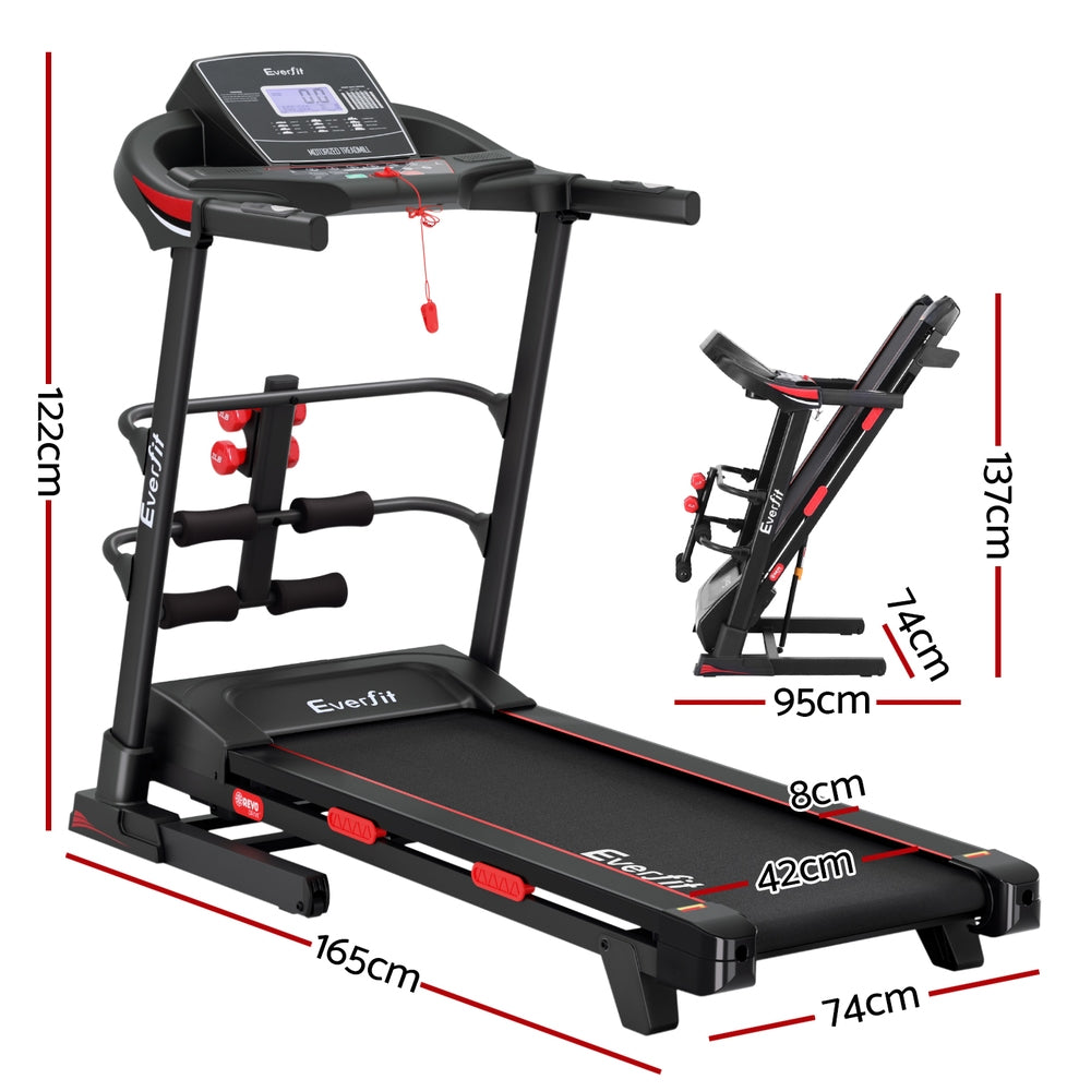 Marlook Treadmill Electric Home Gym Fitness Exercise Machine w/ Sit Up Bar 420mm