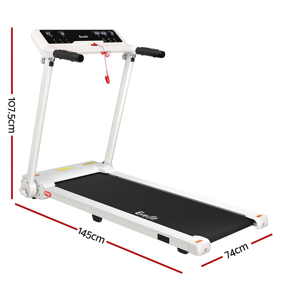 Marlook Treadmill Electric Home Gym Fitness Exercise Knob Foldable 450mm White