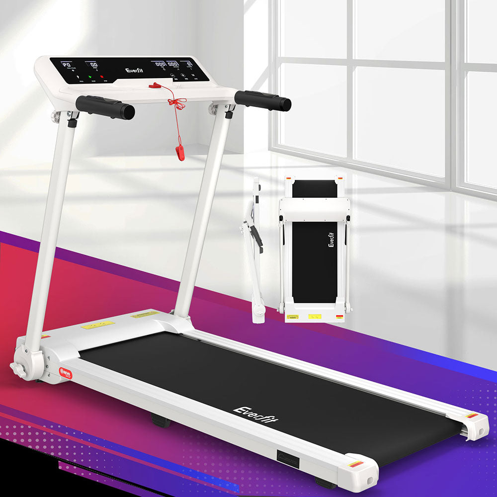 Marlook Treadmill Electric Home Gym Fitness Exercise Knob Foldable 450mm White
