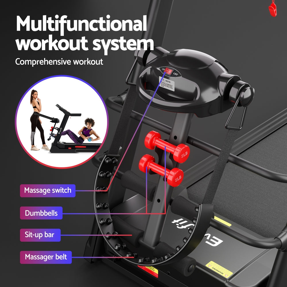 Marlook Treadmill Electric Home Gym Fitness Exercise Machine w/ Massager 480mm