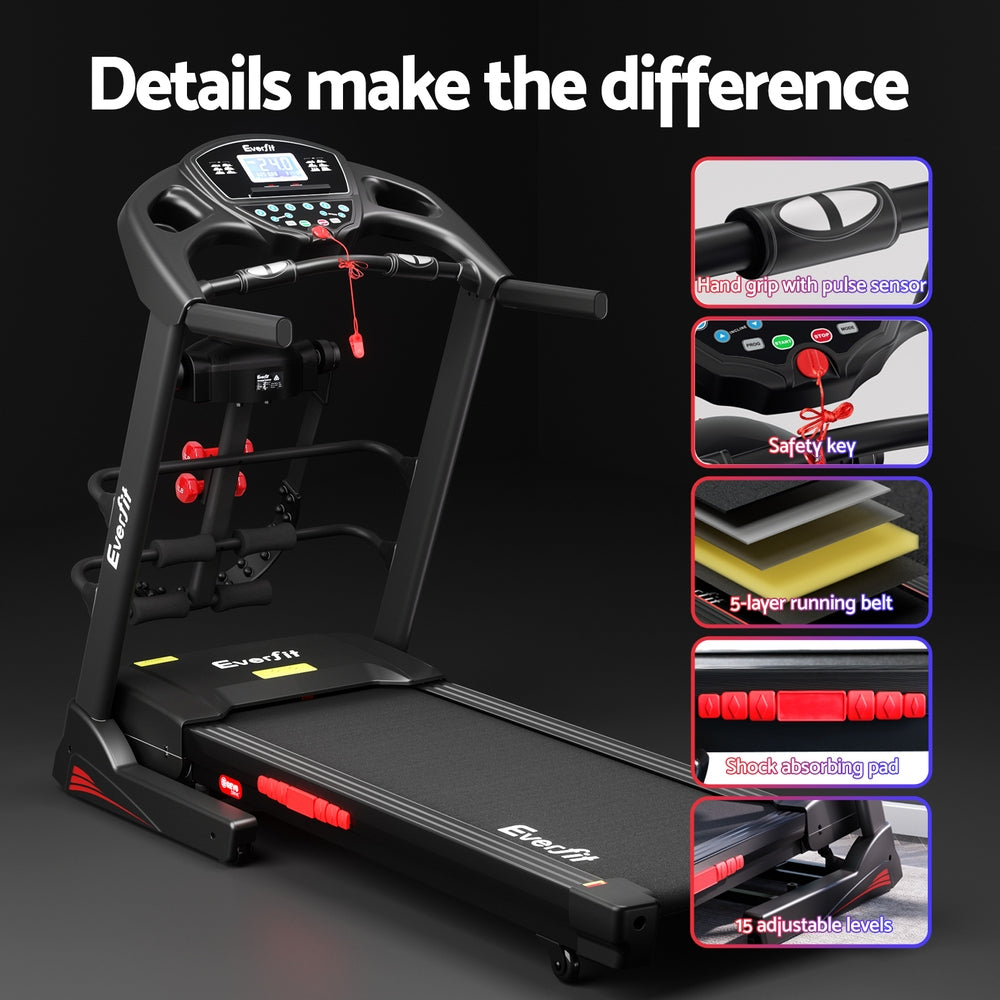 Marlook Treadmill Electric Home Gym Fitness Exercise Machine w/ Massager 480mm