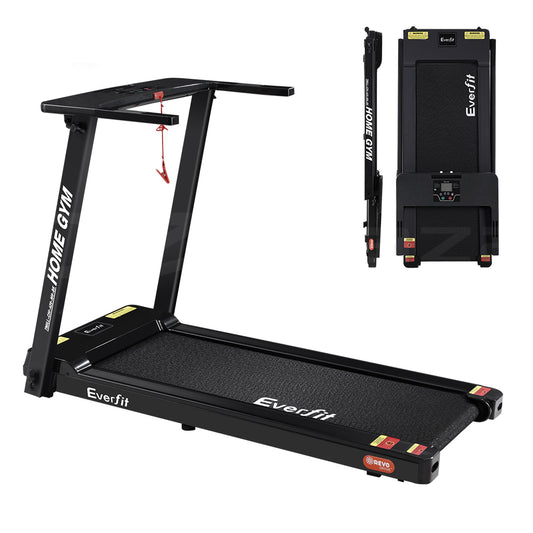 Marlook Treadmill Electric Home Gym Fitness Exercise Fully Foldable 420mm Black