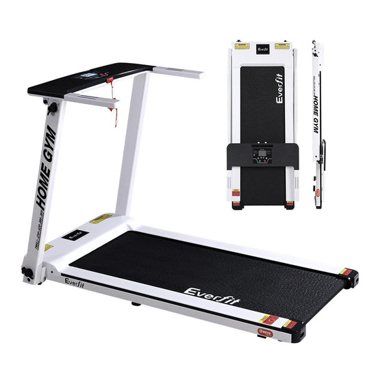 Marlook Treadmill Electric Home Gym Fitness Exercise Fully Foldable 420mm White