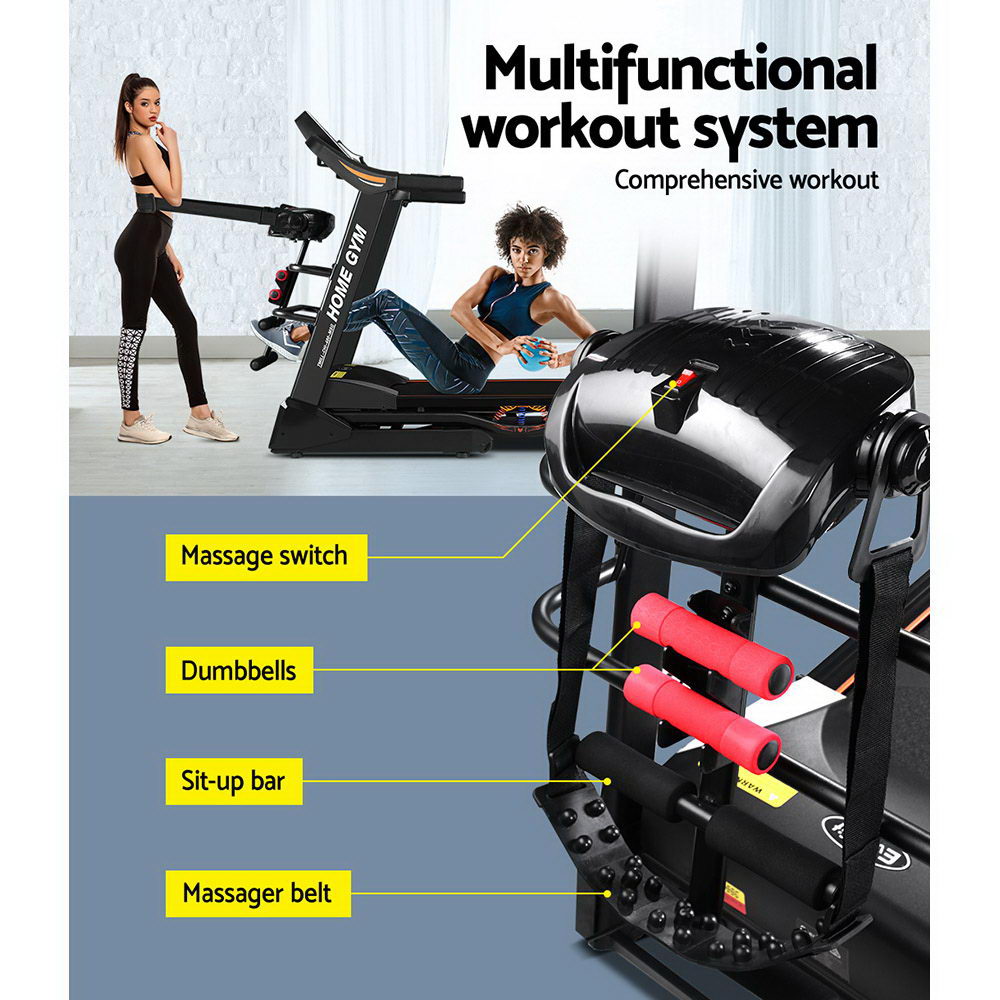 Marlook Treadmill Electric Home Gym Fitness Exercise Machine w/ Massager 480mm