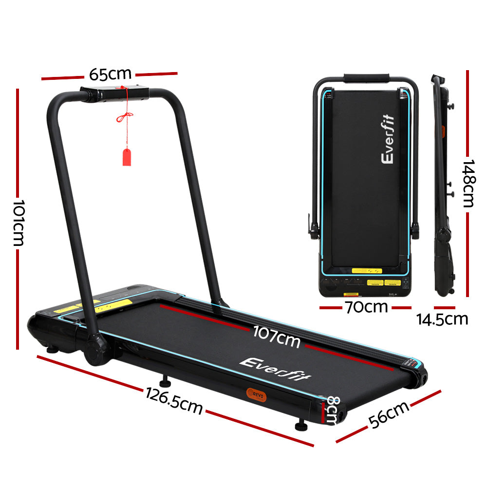 Marlook Treadmill Electric Walking Pad Under Desk Home Gym Fitness 420mm Remote