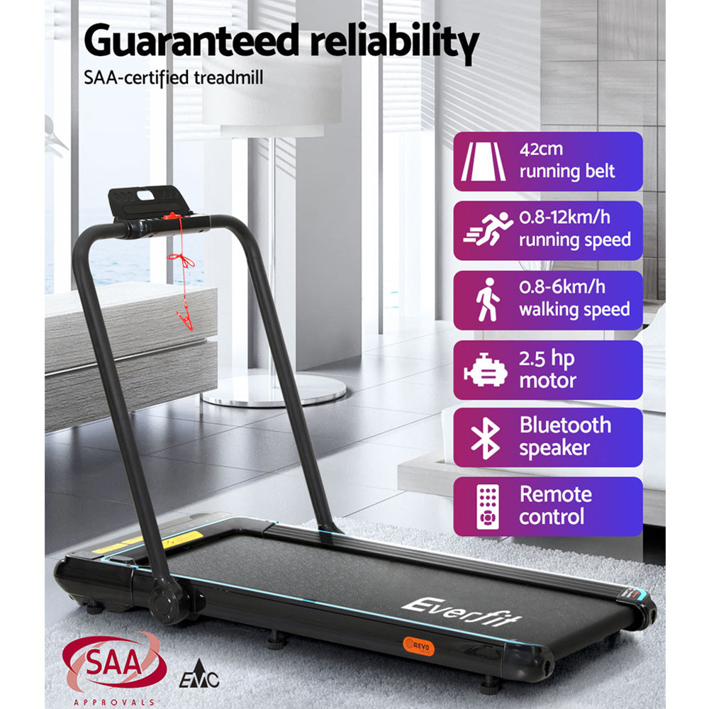 Marlook Treadmill Electric Walking Pad Under Desk Home Gym Fitness 420mm Remote