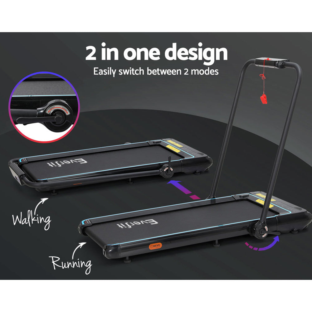 Marlook Treadmill Electric Walking Pad Under Desk Home Gym Fitness 420mm Remote