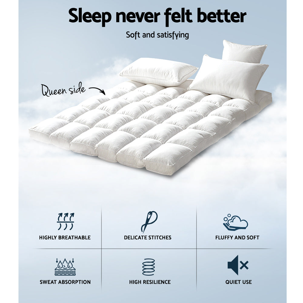 Marlook Bedding Mattress Topper Pillowtop Bamboo Queen