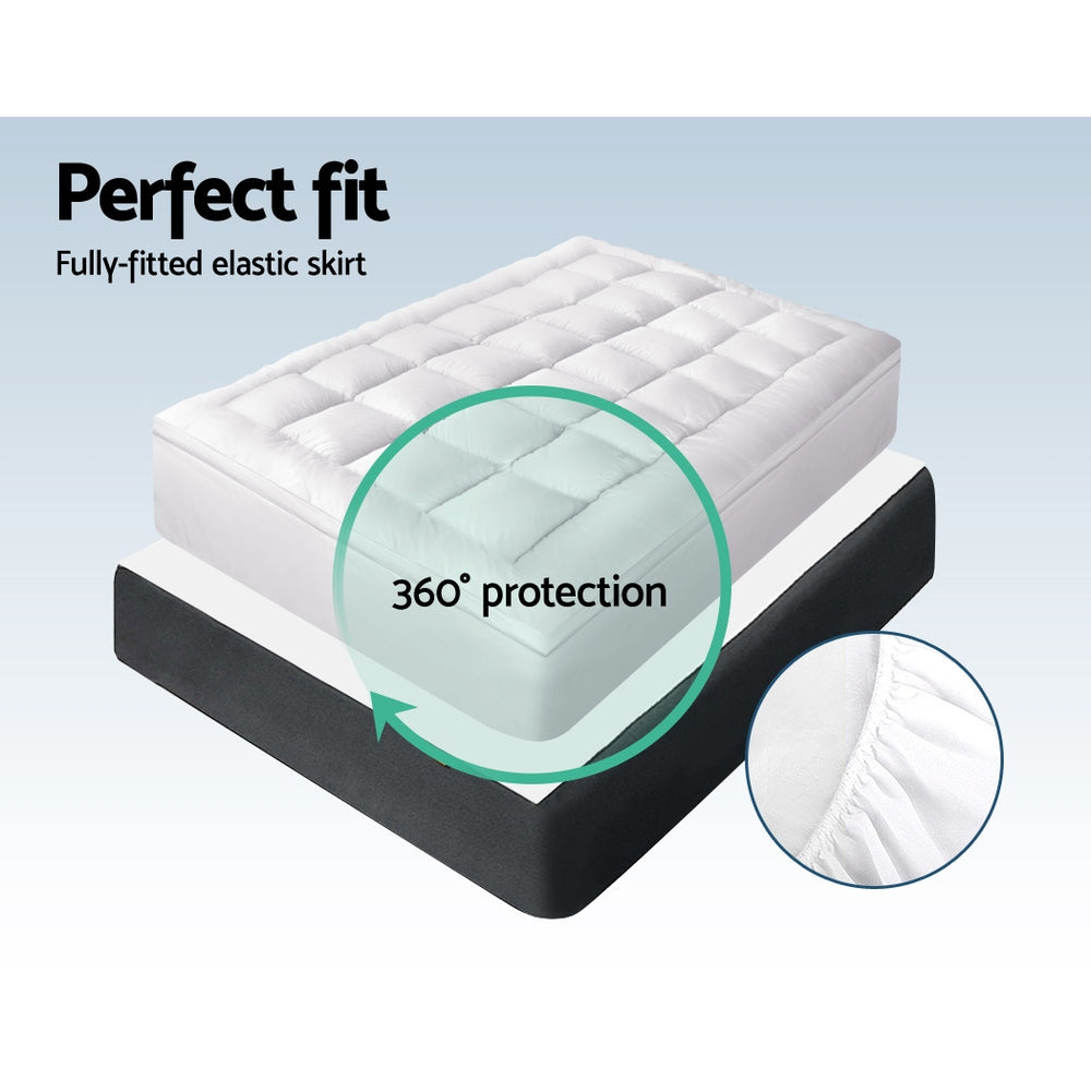 Marlook Bedding Mattress Topper Pillowtop Bamboo Single