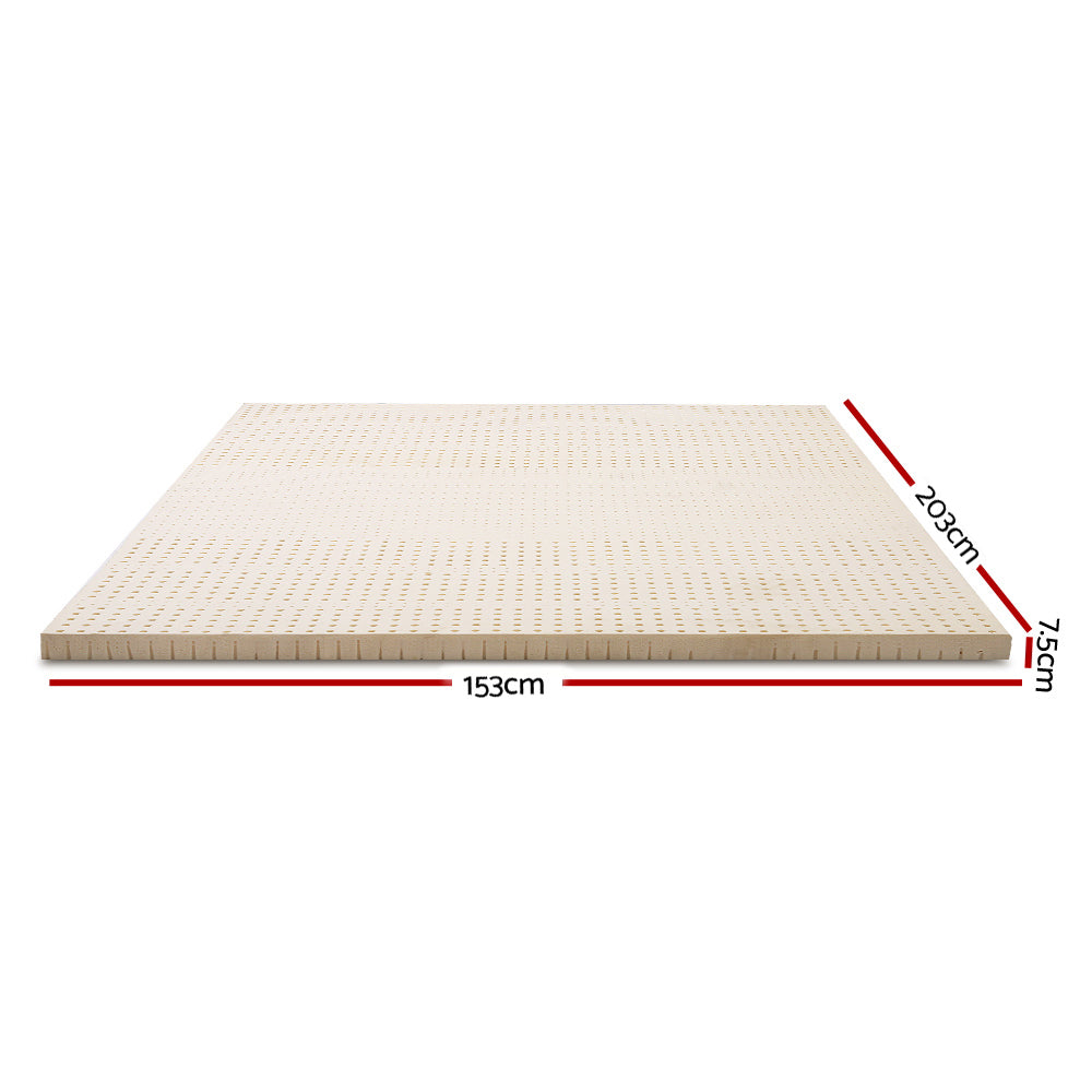 Marlook Bedding Latex Mattress Topper 7.5cm Queen
