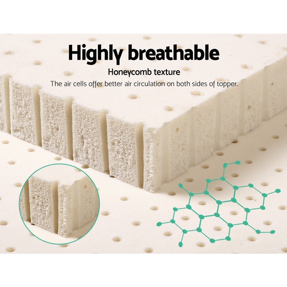 Marlook Bedding Latex Mattress Topper 7.5cm Queen