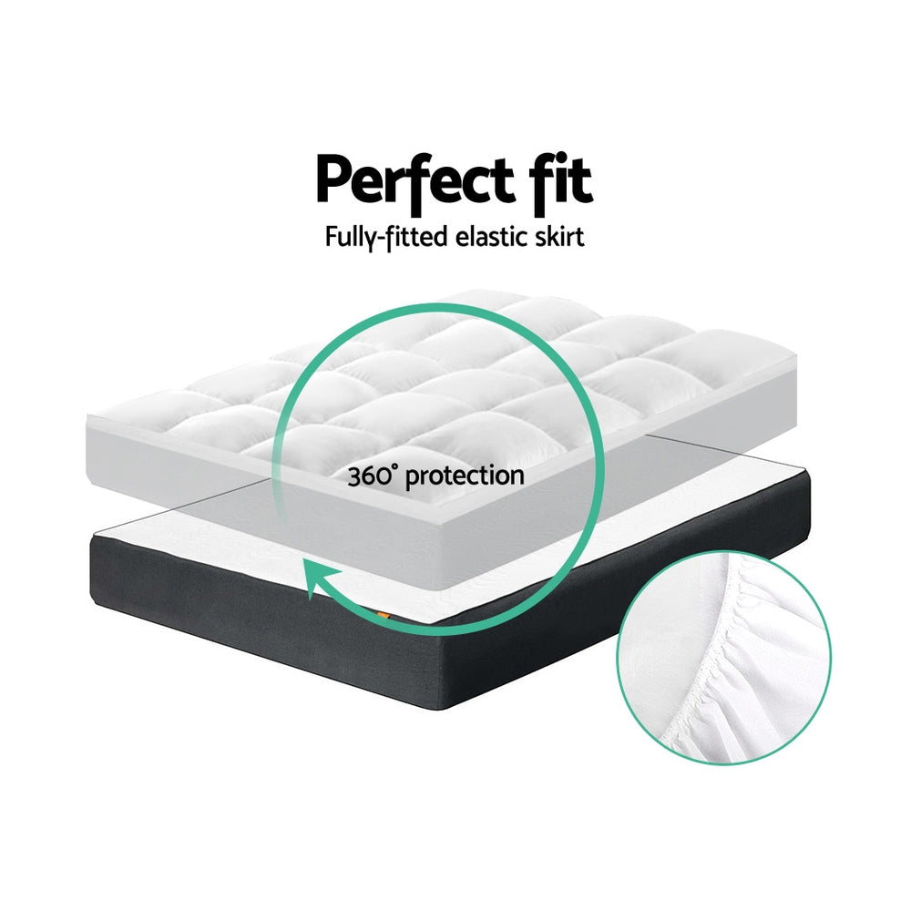 Marlook Bedding Mattress Topper Pillowtop Protector Pad Double