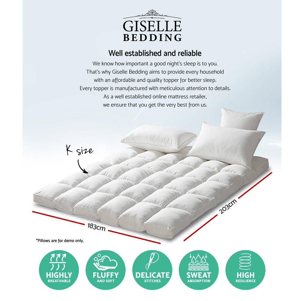 Marlook Bedding Mattress Topper Pillowtop Protector Pad King